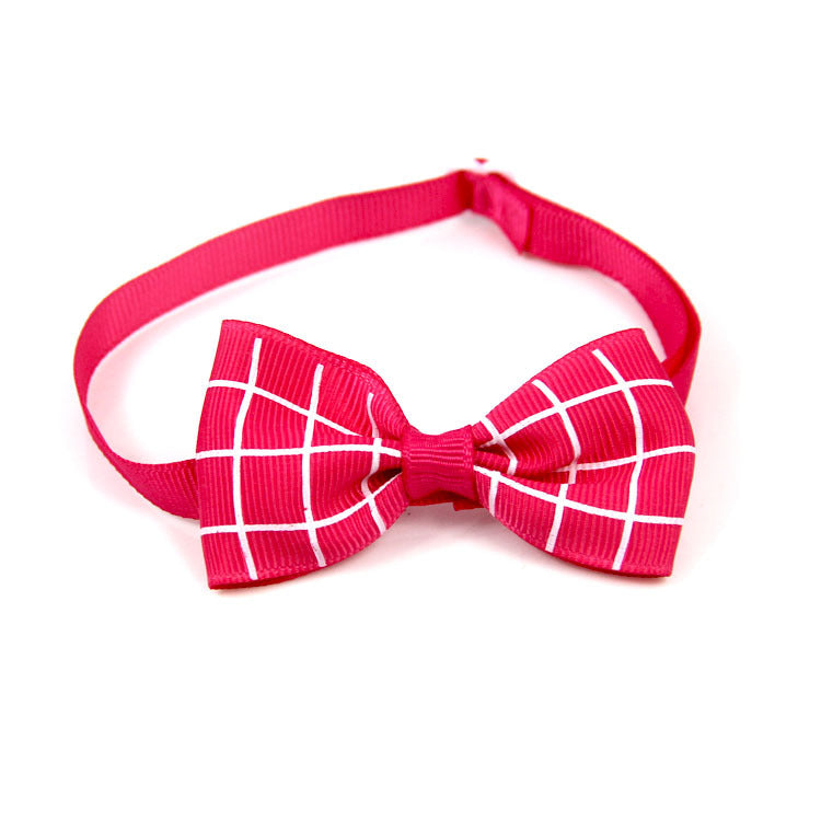 Plaid Pet Tie Scarf Accessory For Cats And Dogs