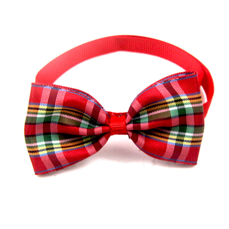 Plaid Pet Tie Scarf Accessory For Cats And Dogs