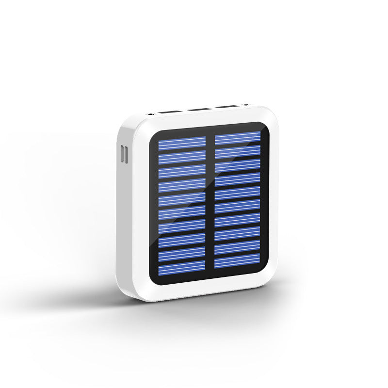 10000mAh Mini Solar Power Bank With LED Display And Triple USB Output