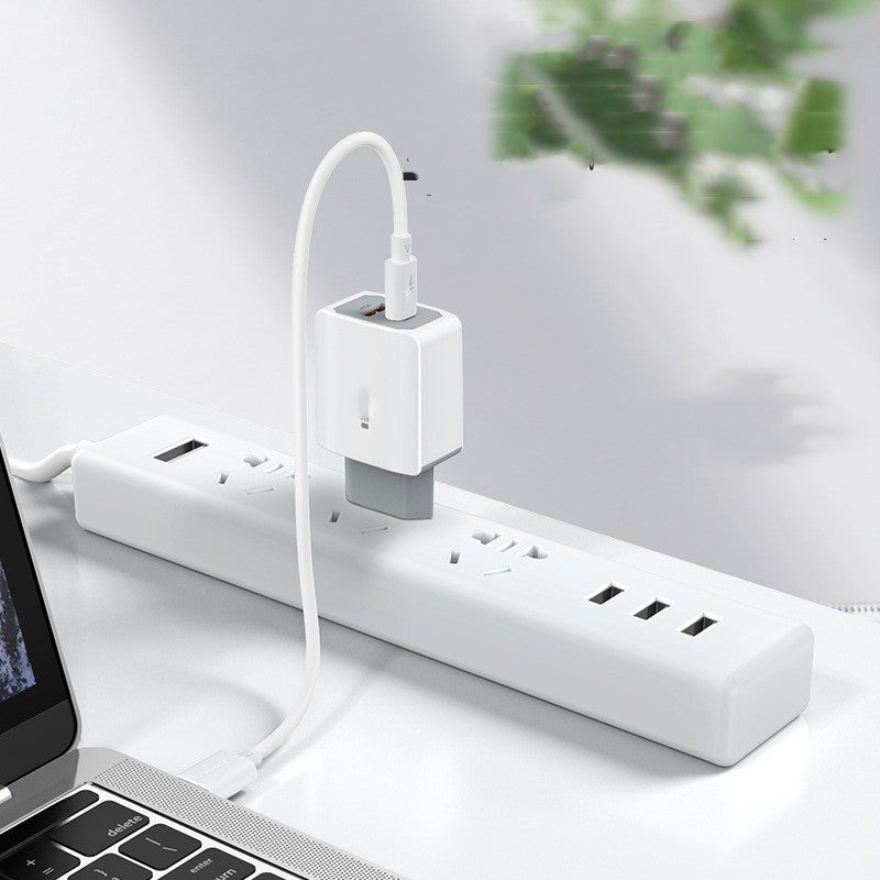 Fast Charge Wall Adapter And Cable Set With Fireproof ABS Housing