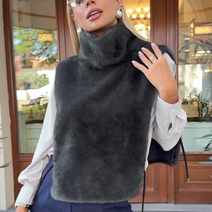 High-Grade Plush Loose Fit Warm Soft Luxury Winter Vest