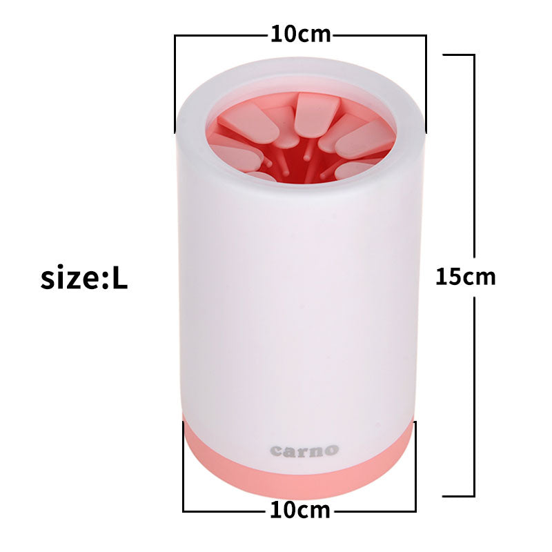 Portable Silicone Pet Paw Cleaner Cup With Comb