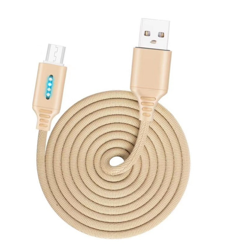 Durable Fabric Woven Fast Charging Cable With USB 2.0 Support