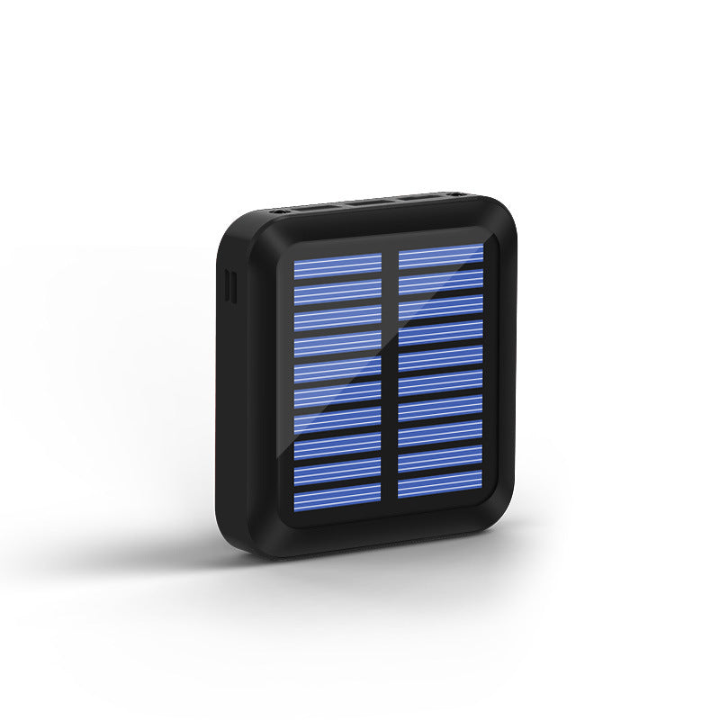 10000mAh Mini Solar Power Bank With LED Display And Triple USB Output