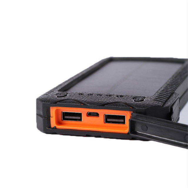 Rugged Waterproof Solar?Ready Power Bank With Dual Flashlights