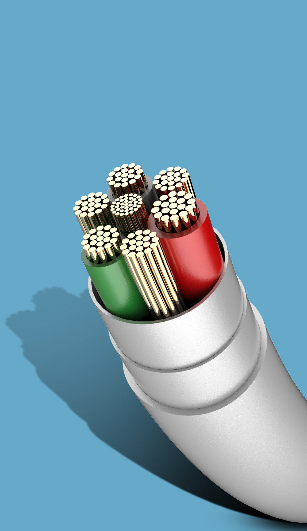 Three In One Fast Charging PVC Cable With Multi Interface Support