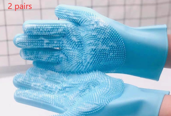 Silicone Grooming Glove Brush For Dogs And Cats