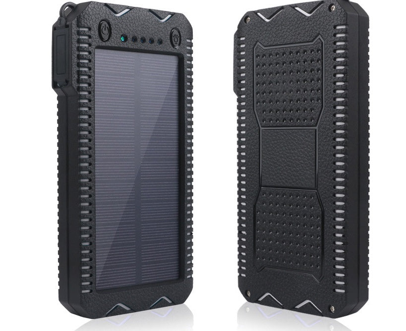 Rugged Waterproof Solar?Ready Power Bank With Dual Flashlights