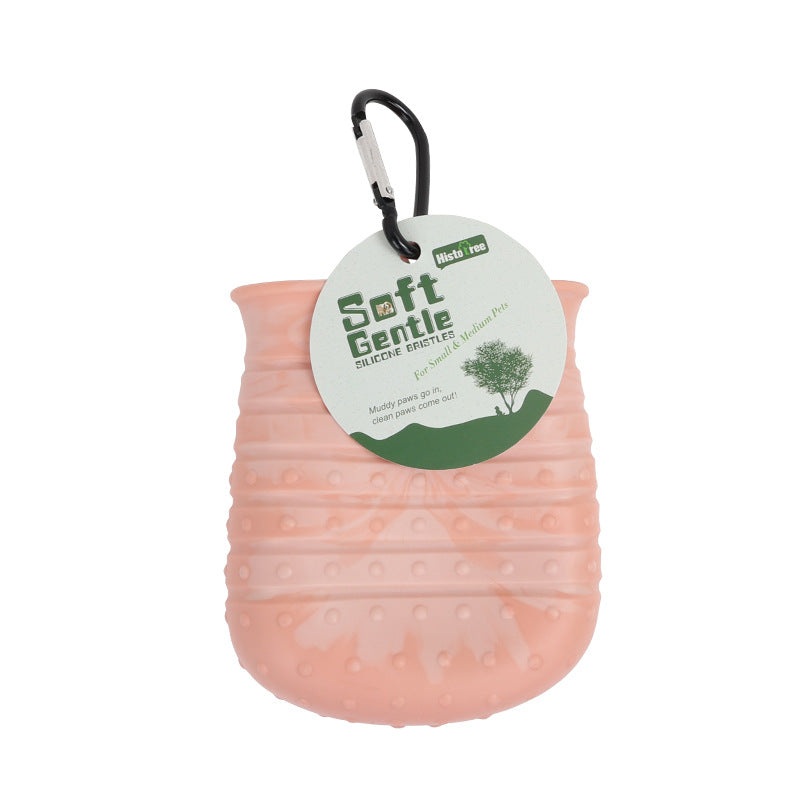 2 In 1 Dog Paw Cleaner Cup With Soft Brush - THEONE APPAREL