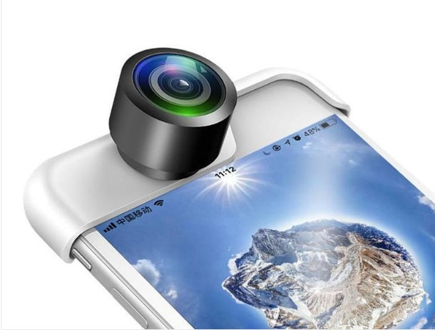 360?Degree Panoramic Clip?On Camera Lens For iPhone Models