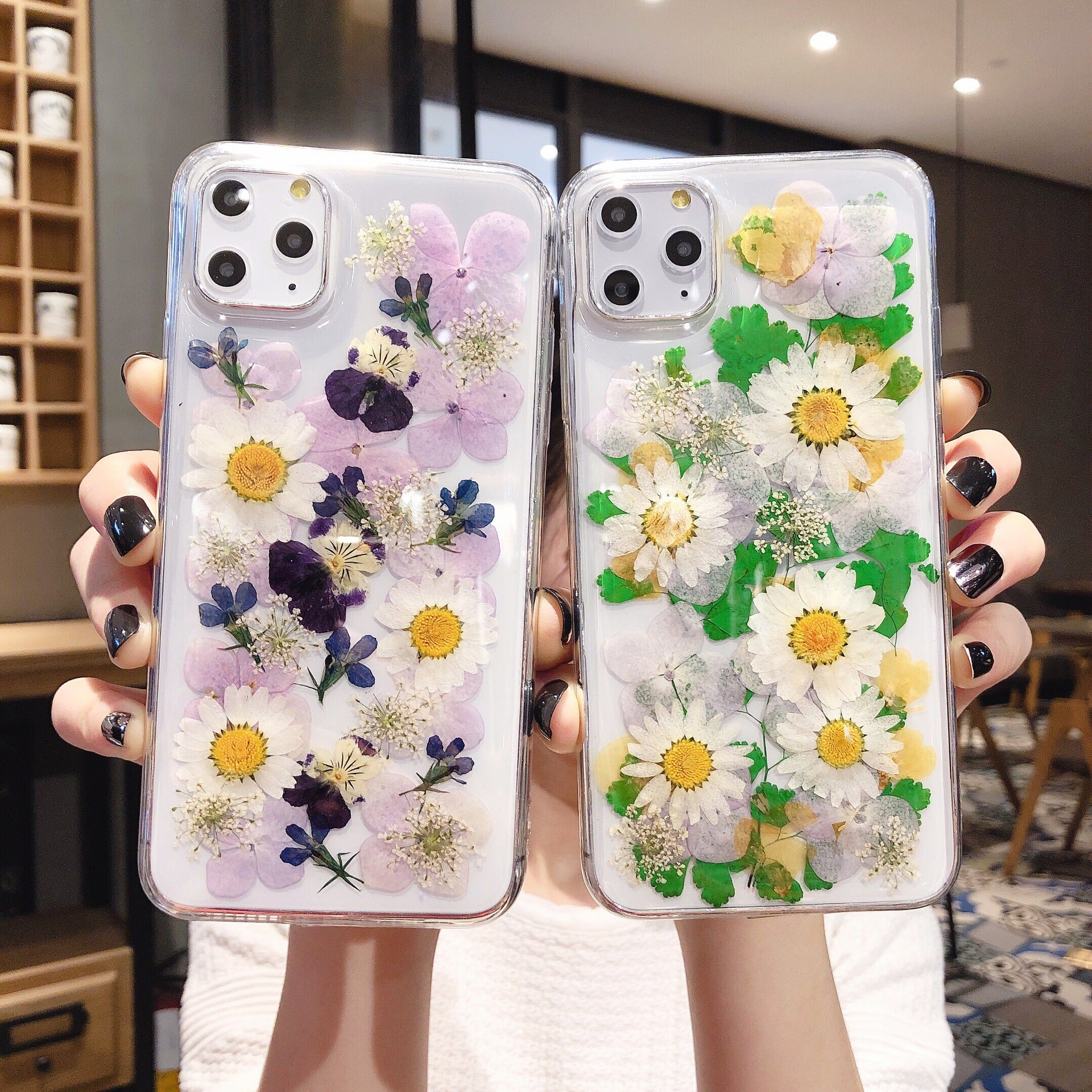 Floral Epoxy TPU Protective Case For Multiple Phone Models
