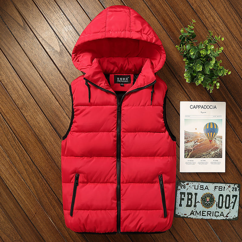 Thickened Lambswool Warm Loose Fit Korean Style Winter Vest