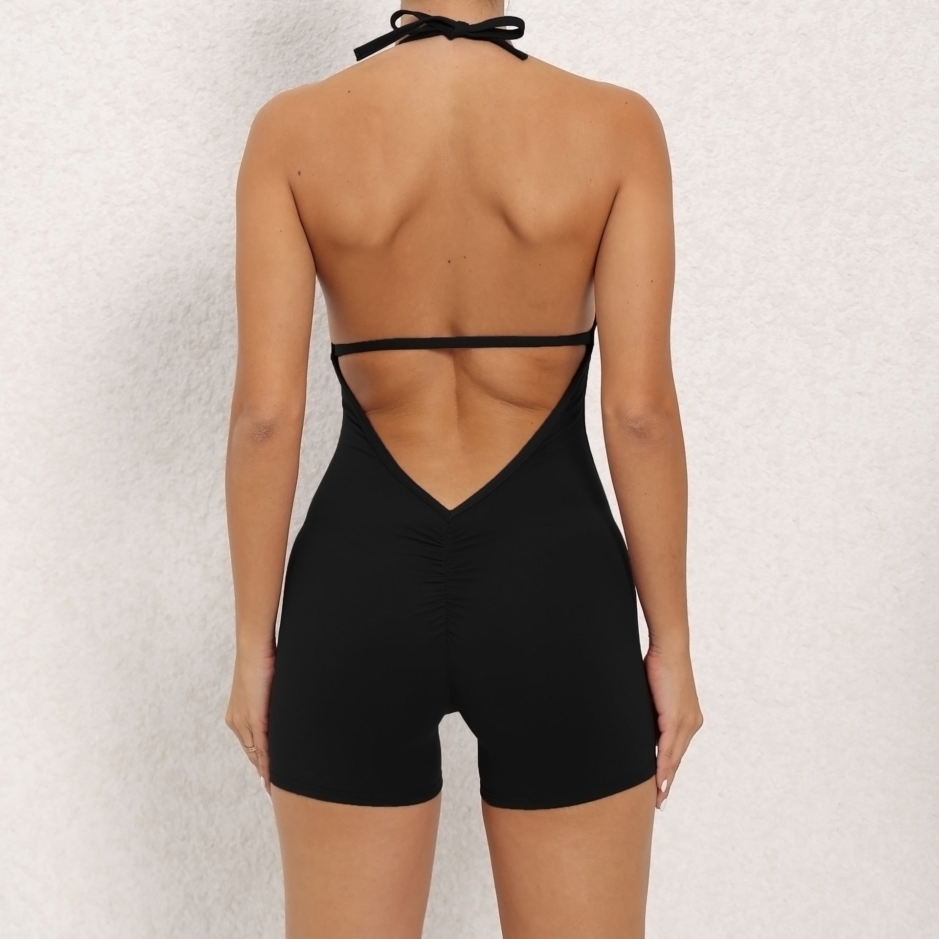 Women's Sculpting Yoga Jumpsuit With Peach-Lift Back Design