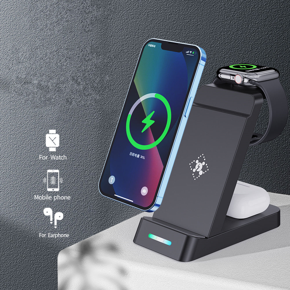 65W Three?In?One Fast Wireless Charging Stand With Multi?Device Support