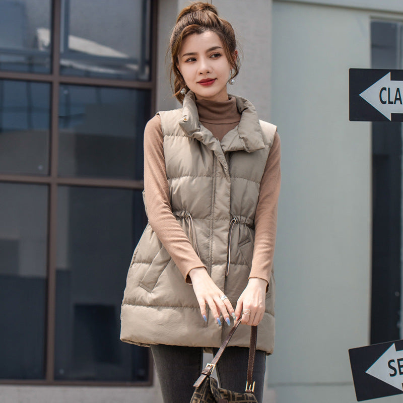 Lightweight Duck Down Short-Length Korean Style Warm Winter Vest
