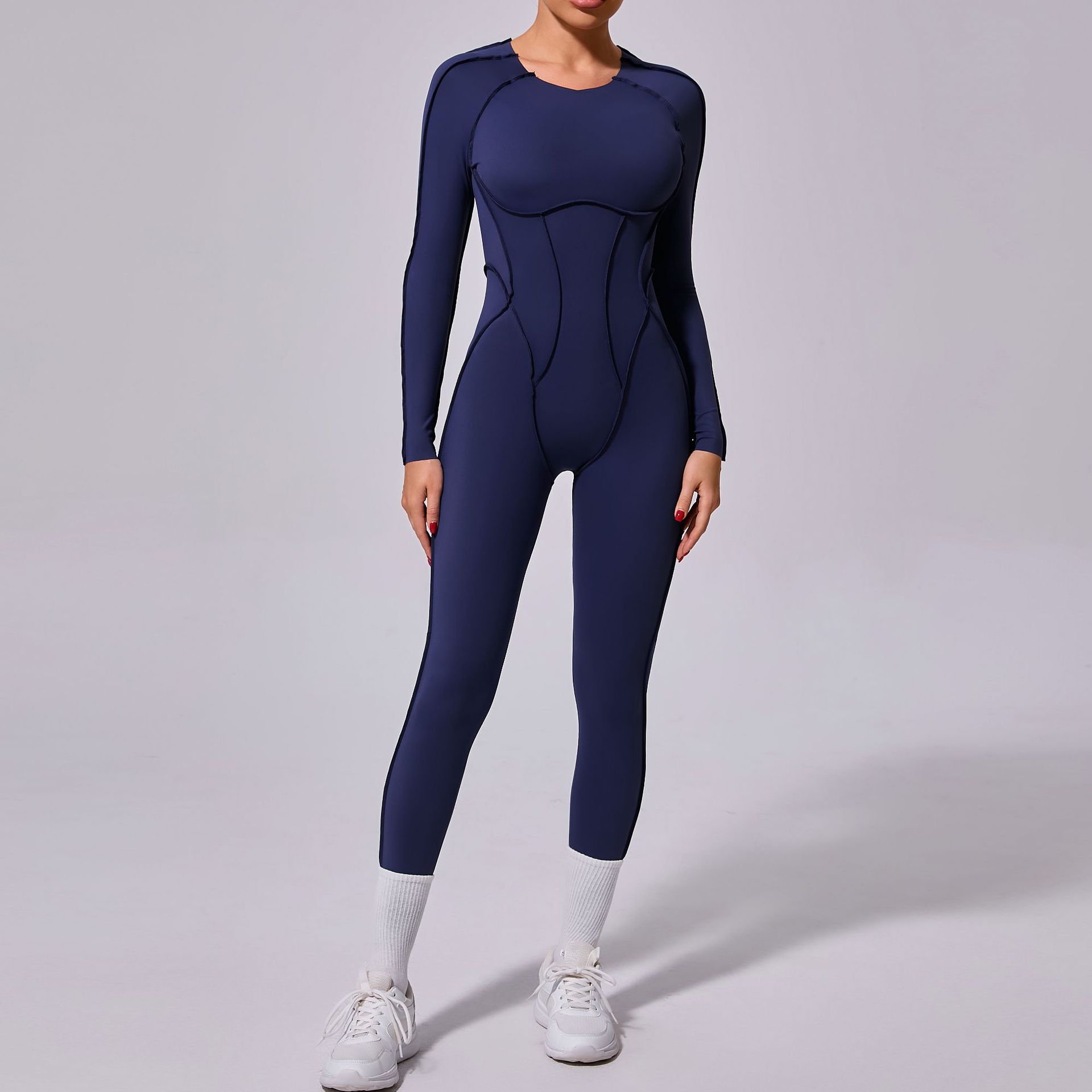 Women's Winter Backless Yoga Jumpsuit For Training And Comfort