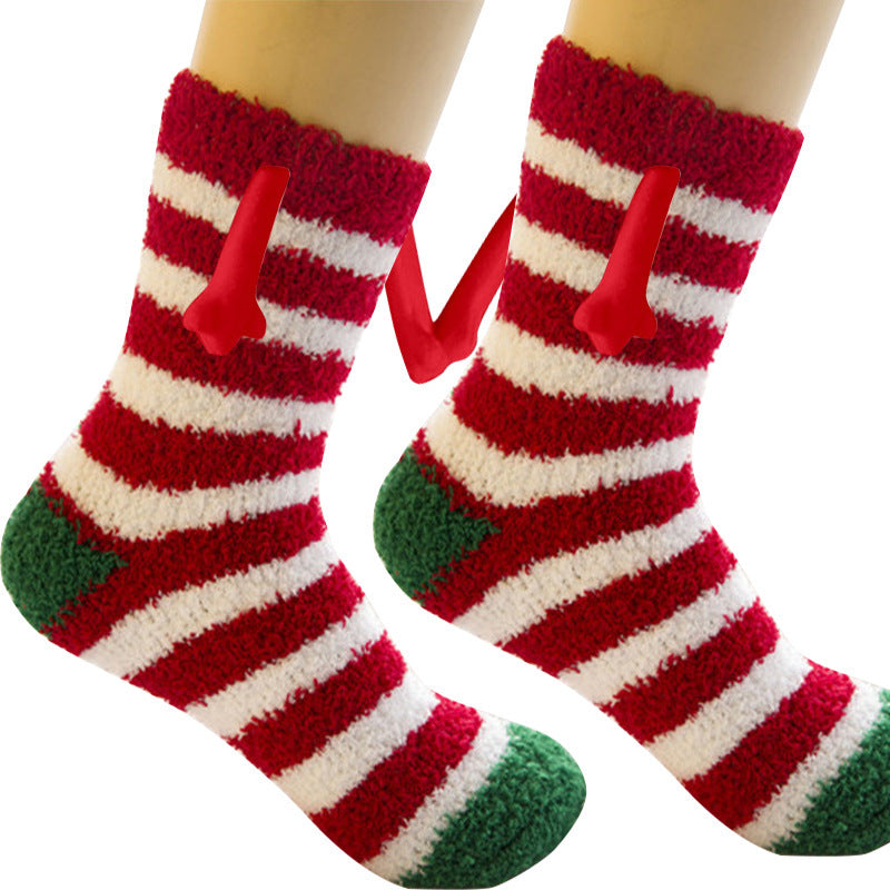 Adorable 3D Soft Fleece Crew Socks with Penguin Designs-Figure 9-Theone Apparel