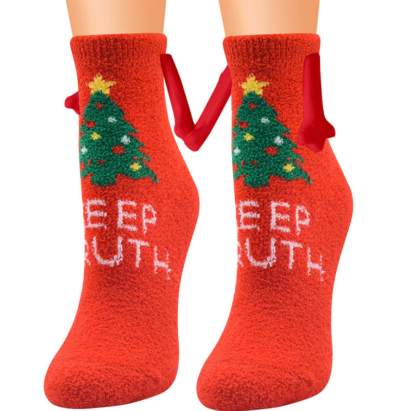 Adorable 3D Soft Fleece Crew Socks with Penguin Designs-Figure 11-Theone Apparel