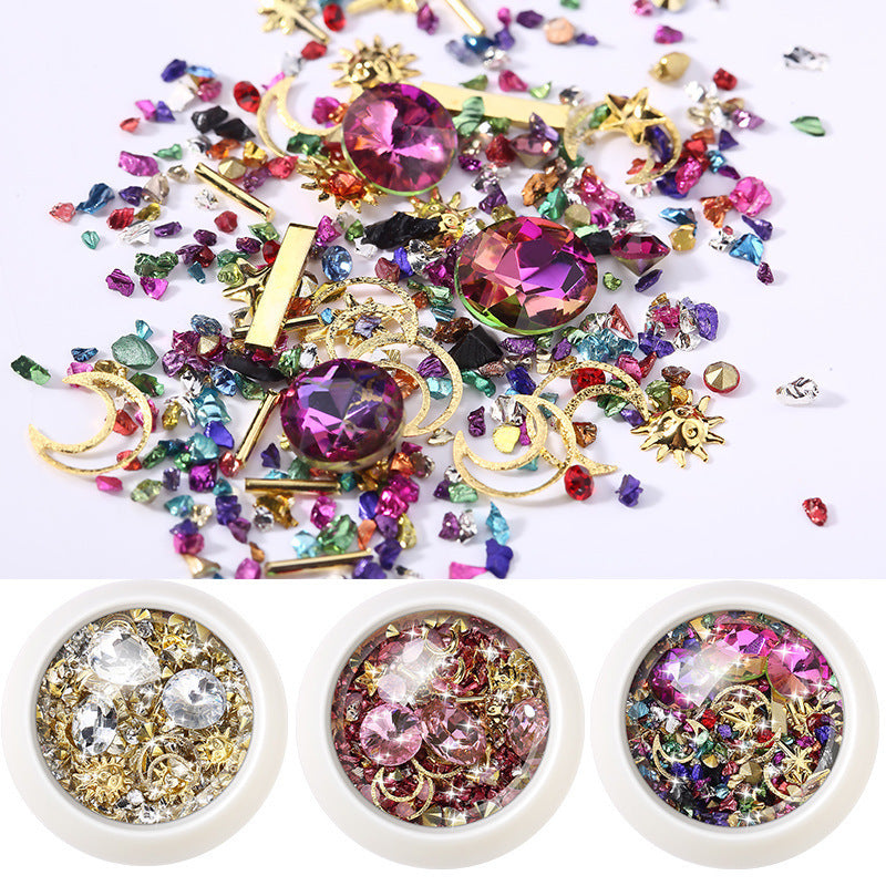 Assorted Nail Art Jewels in Various Colors and Shapes-Theone Apparel