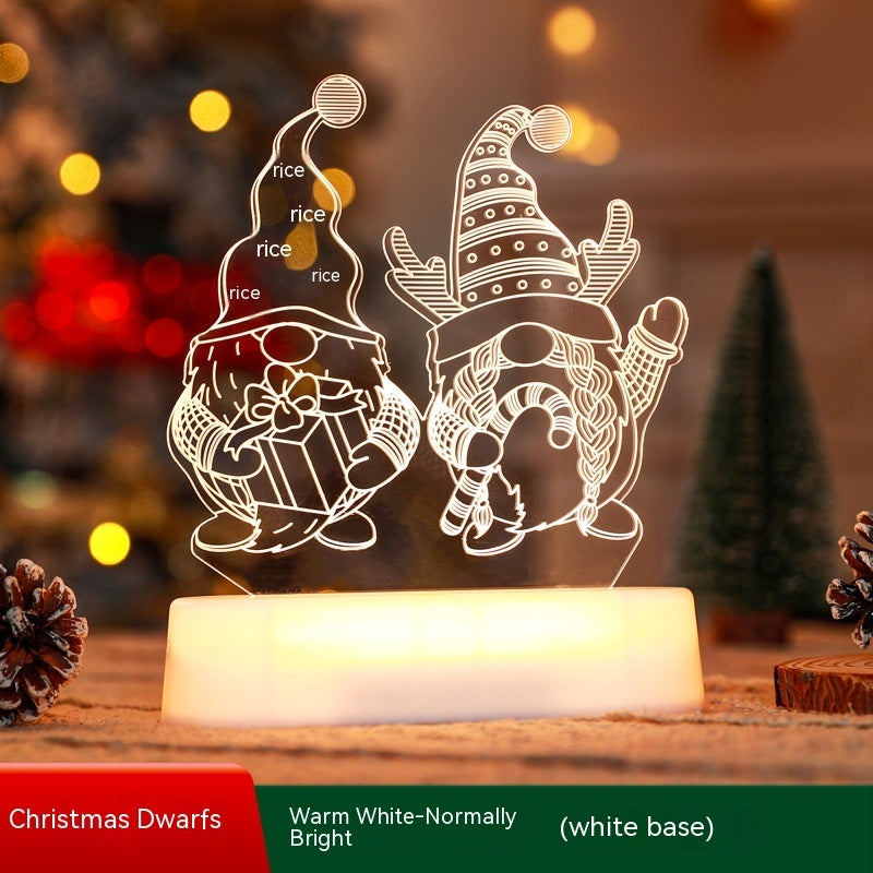 Christmas and New Years Themed LED Acrylic Light Up Table Decorations-Theone Apparel