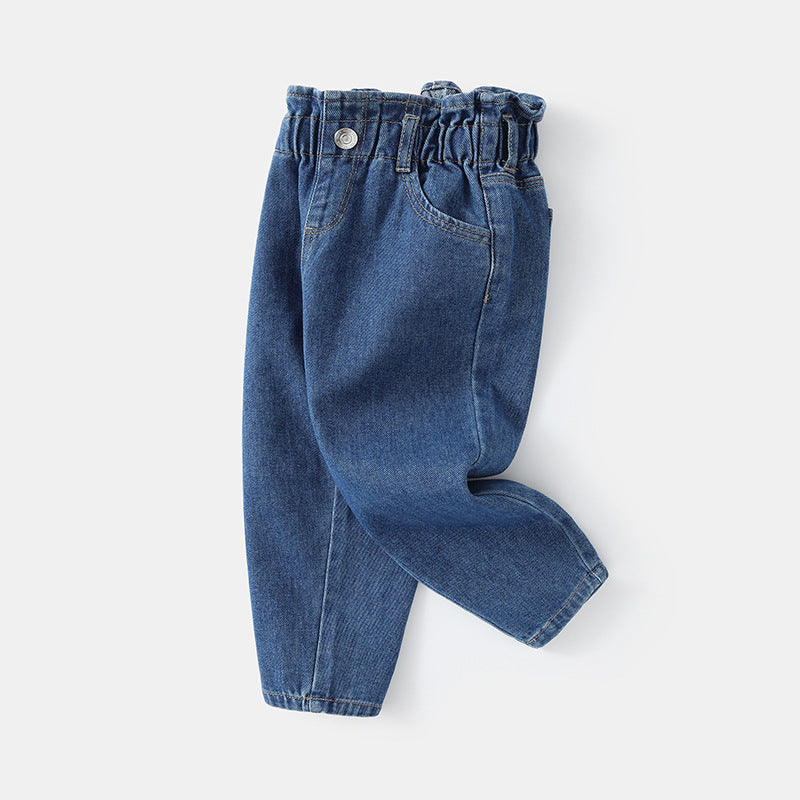 Cool Fashionable Loose Fit Girls’ Denim Jeans-Theone Apparel