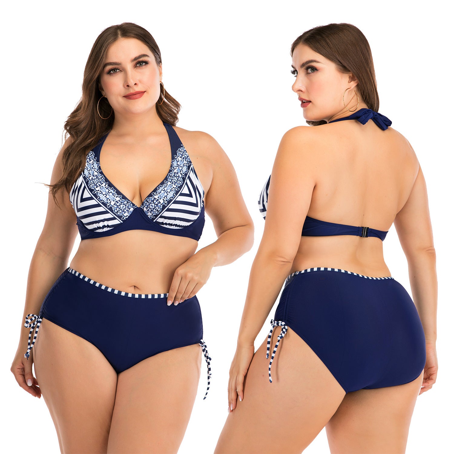 European American Plus-Size Bikini for Flattering Beach Confidence-Theone Apparel