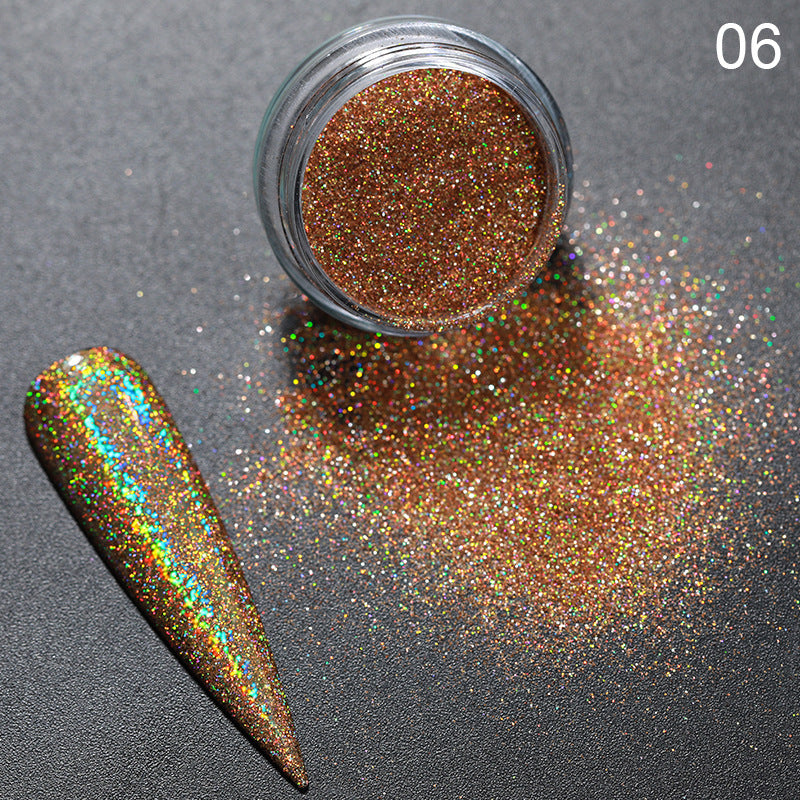 Glittery and Glitzy Nail Powder in Multiple Color Options-Brown-Theone Apparel