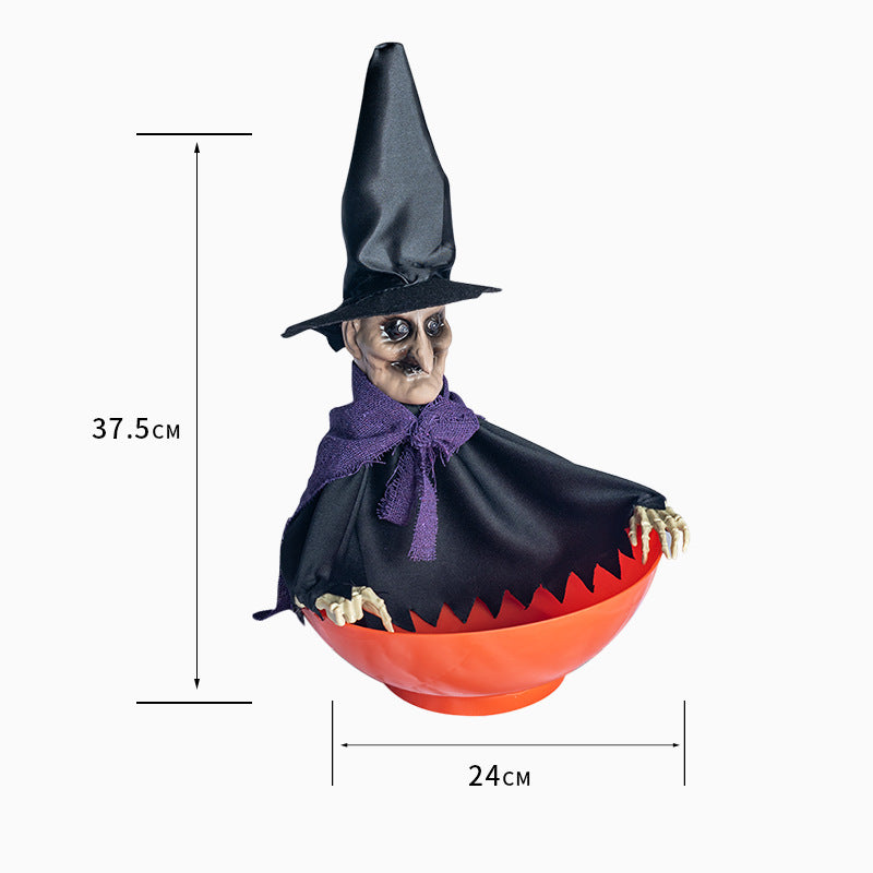 Halloween Ghoul Trick or Treat Bowl with Covering-Fruit Plate No 2-Theone Apparel
