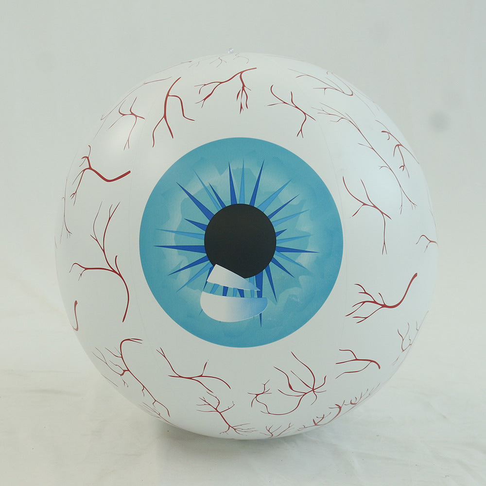 Inflatable PVC Eyeball Decorations with LED Light Inserts-Blue-Theone Apparel