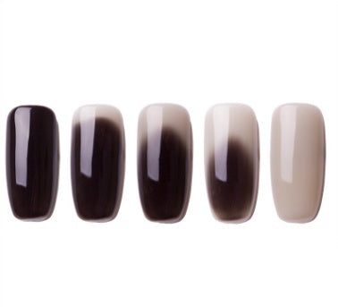 Ombre Color Short Blunt Coffin Nails in Various Colors-Color 9-Theone Apparel