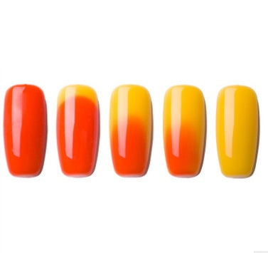 Ombre Color Short Blunt Coffin Nails in Various Colors-Color 1-Theone Apparel