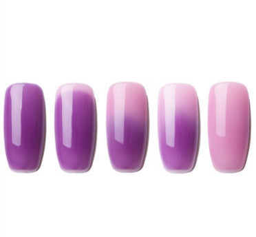 Ombre Color Short Blunt Coffin Nails in Various Colors-Color 11-Theone Apparel