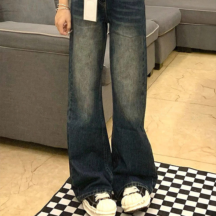 Retro Blue Plus Size Skinny Jeans For Women-Theone Apparel