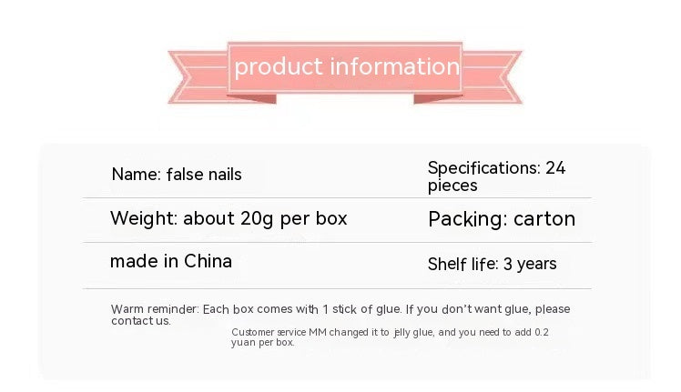 Women's Log Natural Almond Shaped French Nail Set in Nude-Theone Apparel