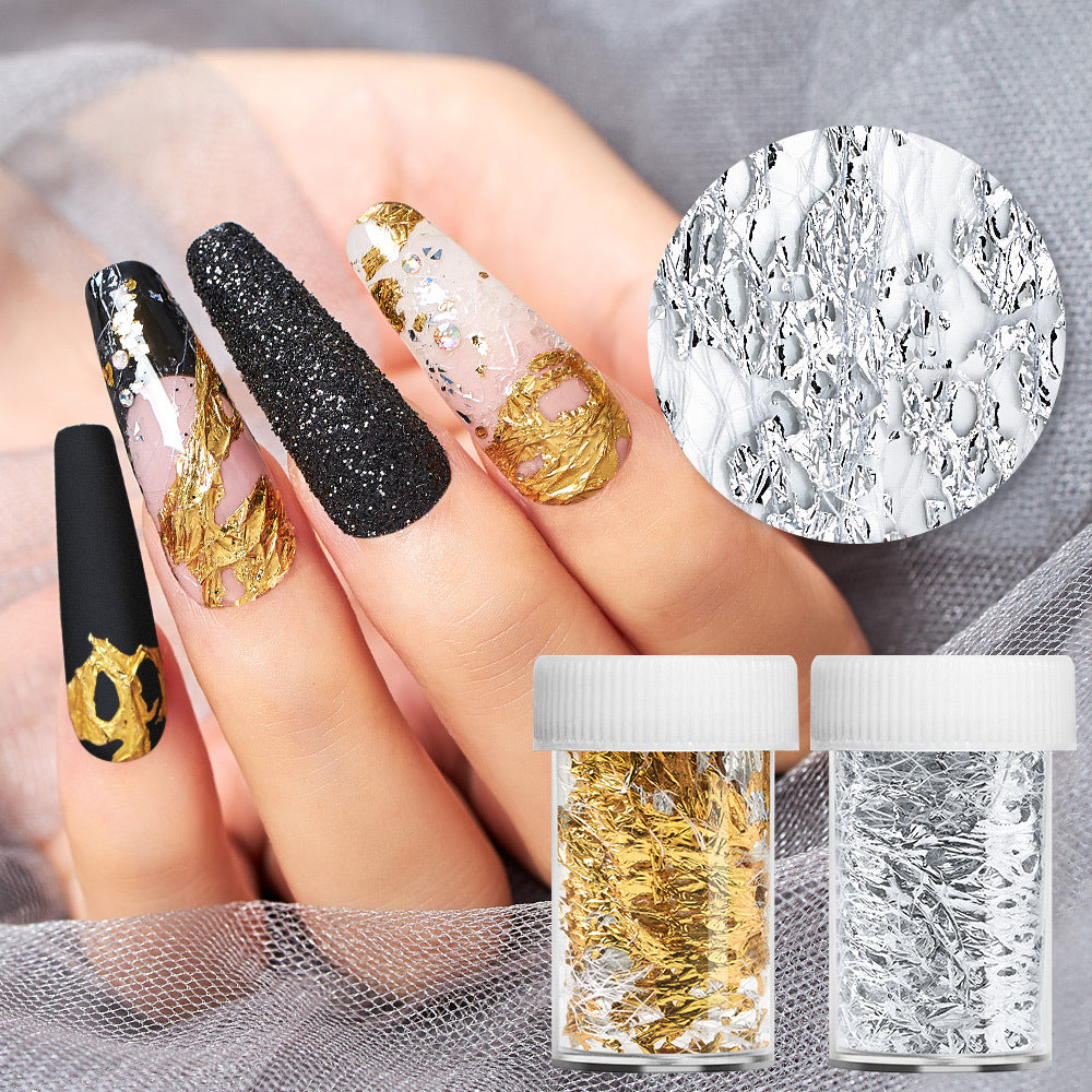 Women's Modern Gold and Silver Foil Paper for Nails-Theone Apparel