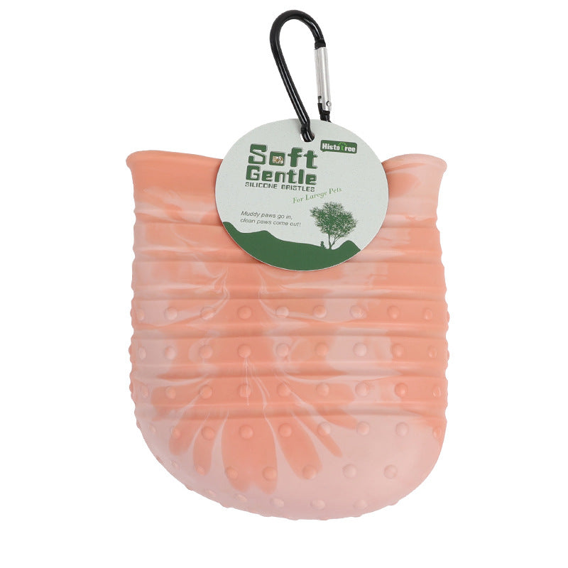 2 In 1 Dog Paw Cleaner Cup With Soft Brush - THEONE APPAREL
