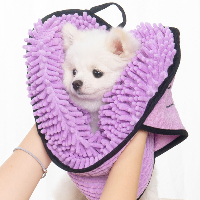Super Absorbent Microfiber Pet Bath Towel For Quick Drying