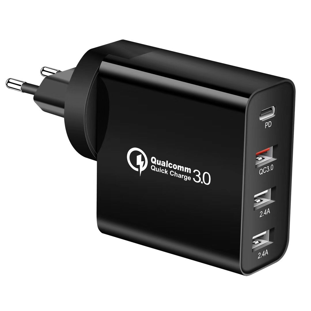 Multi?Port Fast Charging Adapter With PD and QC Support