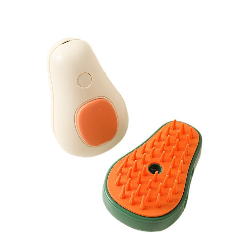 Electric Steam Cat Brush With Self Cleaning Massage Design