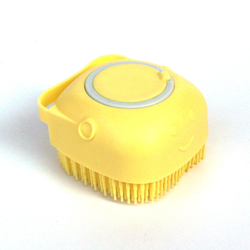 Silicone Dog Bath Massage Gloves With Shampoo Dispenser