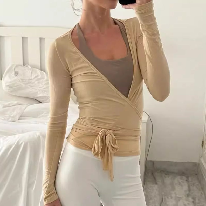 Comfortable Long Sleeve Sports Top For Active Women