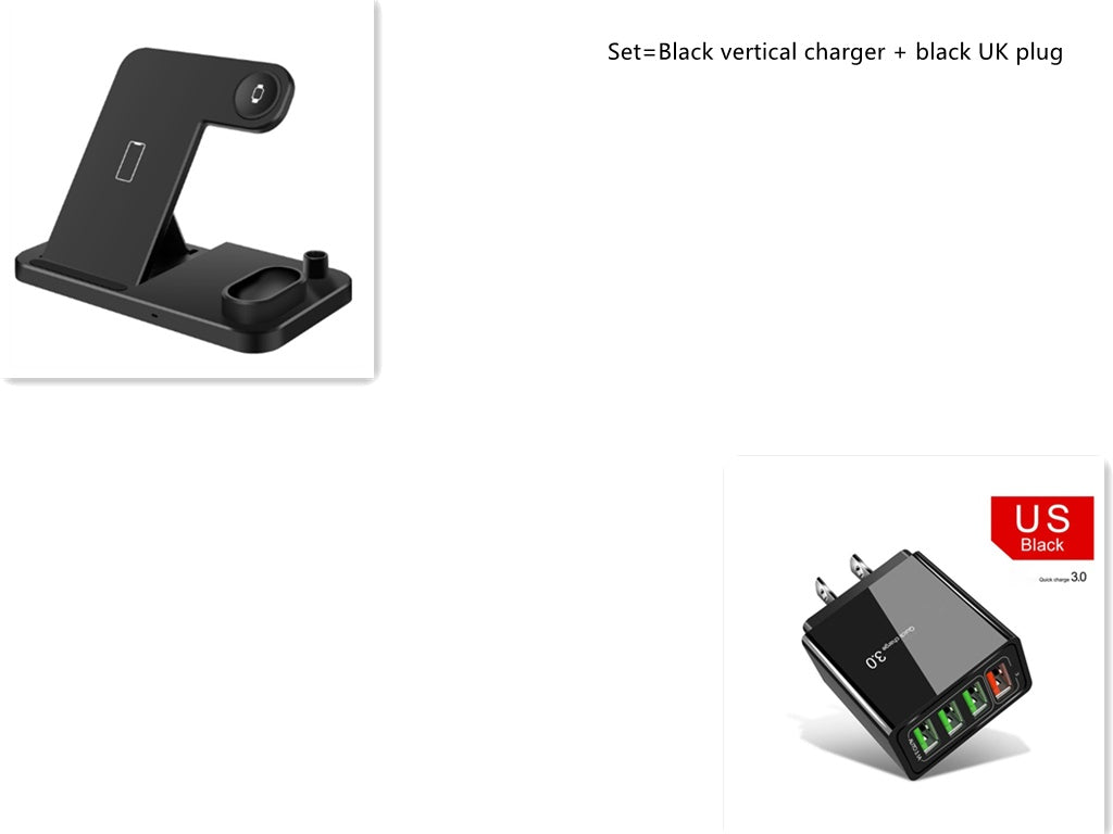 Foldable 4?in?1 Wireless Charging Dock For Phone Watch Earbuds Pencil