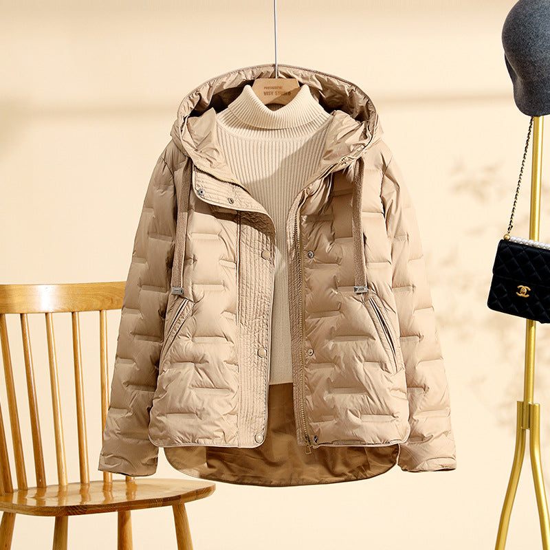 Women's Luxury Thickened White Duck Down Winter Jacket