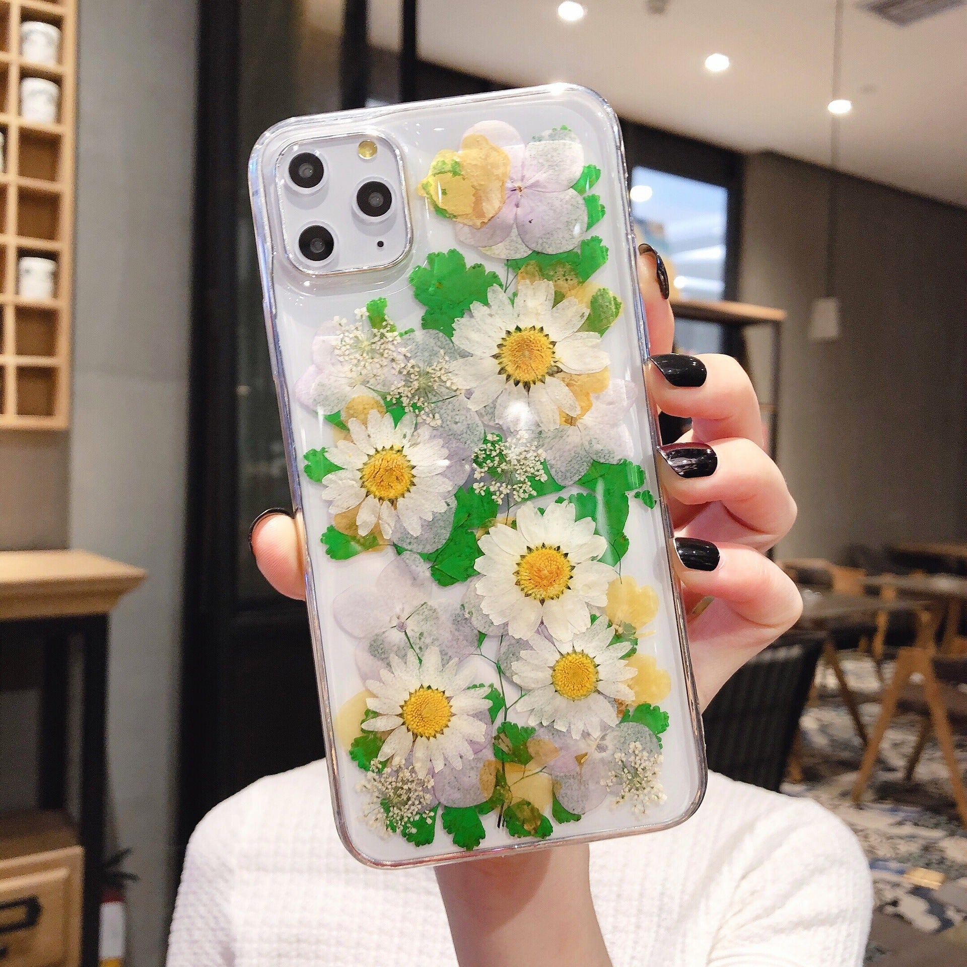 Floral Epoxy TPU Protective Case For Multiple Phone Models