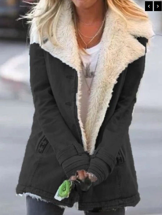 Women's Cozy Fleece Cotton-Padded Jacket With Multiple Color Options