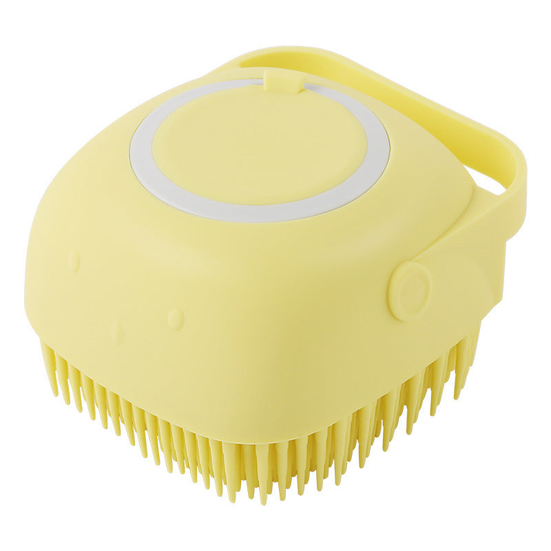 Silicone Dog Bath Massage Gloves With Shampoo Dispenser