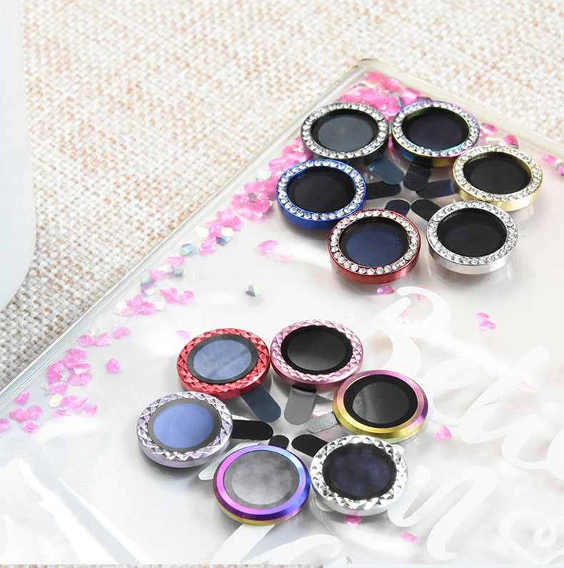 Diamond?Coated Camera Lens Protector For iPhone With Aluminum Alloy Frame
