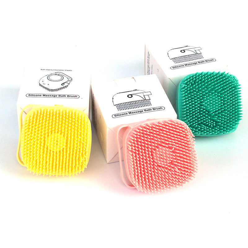 Silicone Dog Bath Massage Gloves With Shampoo Dispenser