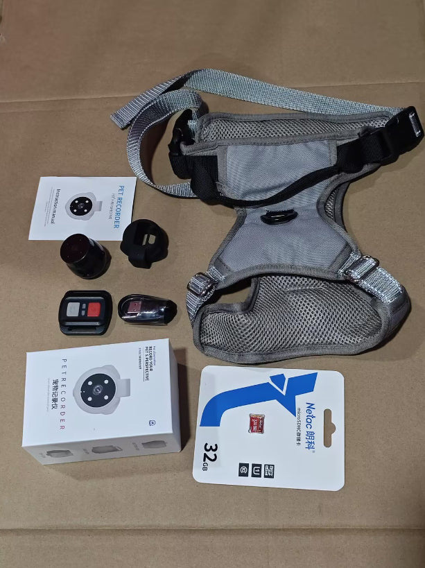 Pet Tracker Collar With Motion Recording Camera