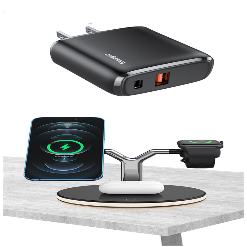 3?in?1 Magnetic Wireless Charging Dock For Phone, Watch, Earbuds
